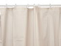 Berilo Cortina de Baño Transparente Beige 180x180 cm, Material Plástico EVA y PE, Ideal para Ducha (Set de 12)