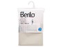 Berilo Cortina de Baño Transparente Beige 180x180 cm, Material Plástico EVA y PE, Ideal para Ducha (Set de 12)