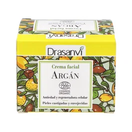 DRASANVI Crema Facial Argan 50Ml Ecocert Bio - Hidratante, Nutriente y Revitalizante para Pieles Secas y Apagadas