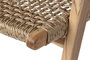 DKD Home Decor Silla de Teca y Ratán Sintético Natural