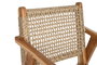 DKD Home Decor Silla de Teca y Ratán Sintético Natural