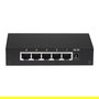 Edimax GS-1005E Conmutador Ethernet Gigabit No Administrado de 5 Puertos, Metal, Montaje en Pared, Negro