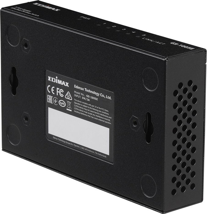 Edimax GS-1005E Gigabit Ethernet 5 Puertos Desktop Switch Negro Metal Edimax GS-1005E Gigabit Ethernet 5 Puertos Desktop Switch Negro Metal