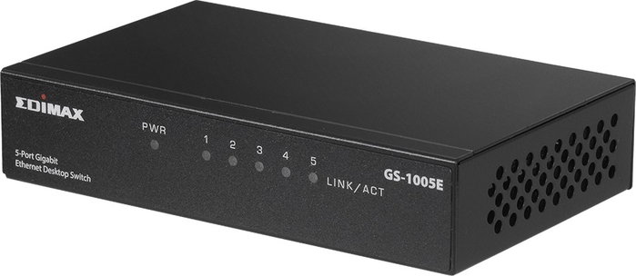 Edimax GS-1005E Gigabit Ethernet 5 Puertos Desktop Switch Negro Metal Edimax GS-1005E Gigabit Ethernet 5 Puertos Desktop Switch Negro Metal