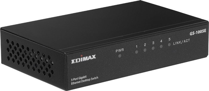 Edimax GS-1005E Gigabit Ethernet 5 Puertos Desktop Switch Negro Metal Edimax GS-1005E Gigabit Ethernet 5 Puertos Desktop Switch Negro Metal