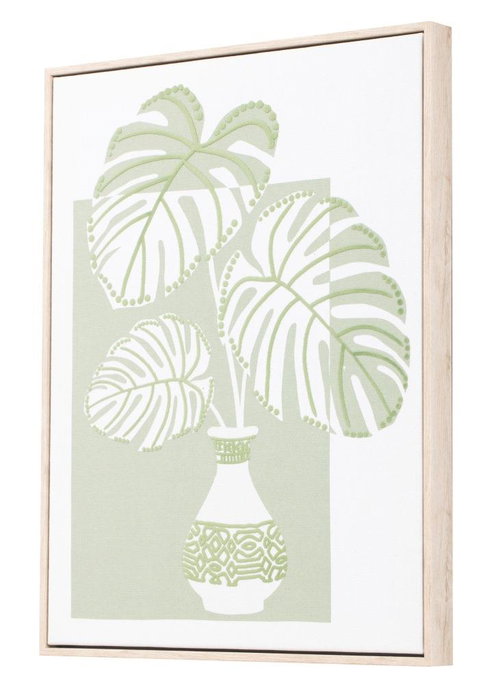 DKD Home Decor Cuadro Lienzo Natural Blanco 3.3 x 50.5 x 40.5 cm (4 Unidades)