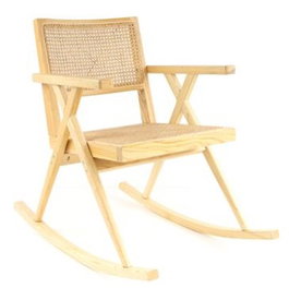 DKD Home Decor Mecedora Shabby Natural 94 x 83 x 59 cm (2 Unidades)