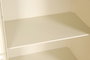 DKD Home Decor Vitrina Urban con puertas de cristal, color crema, 70 x 42 x 178 cm (Ancho x Largo x Alto), metal y cristal templado