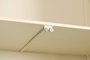 DKD Home Decor Vitrina Urban con puertas de cristal, color crema, 70 x 42 x 178 cm (Ancho x Largo x Alto), metal y cristal templado