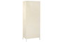 DKD Home Decor Vitrina Urban con puertas de cristal, color crema, 70 x 42 x 178 cm (Ancho x Largo x Alto), metal y cristal templado