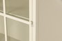 DKD Home Decor Vitrina Urban con puertas de cristal, color crema, 70 x 42 x 178 cm (Ancho x Largo x Alto), metal y cristal templado