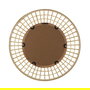 Espejo de pared Versa Bambú Espejo Geométrico Redondo 2,5 x 56 x 56 cm