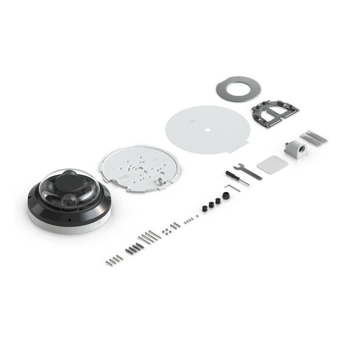 Ubiquiti AI Multi Sensor 4 UVC-AI-MS-4-W, Cámara de Seguridad IP 4K, 32 MP, Interior/Exterior, 360 grados, Zoom Óptico 2.33x, Visión Nocturna 20 m, PoE