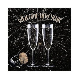 PAPSTAR Servilletas Welcome New Year