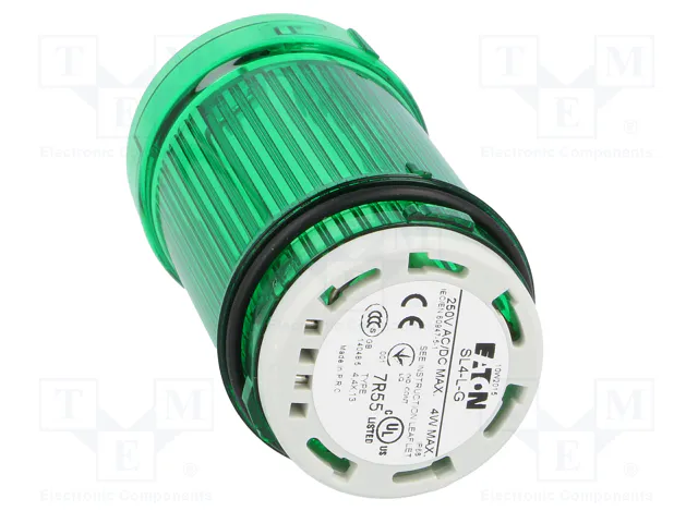 EATON ELECTRIC Señalizador Luminoso SL4 Verde 0÷250VDC EATON ELECTRIC Señalizador Luminoso SL4 Verde 0÷250VDC