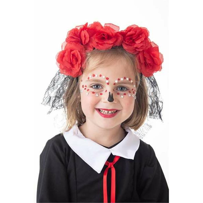 Creaciones Llopis Disfraz infantil Catrina T-1 (Vestido, Lazo Y Corona (Surtidas))