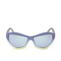 Adidas Sport OR0095 82Z Gafas de Sol para adultos, Gafas de Sol Rectangulares Montura Violeta Mate
