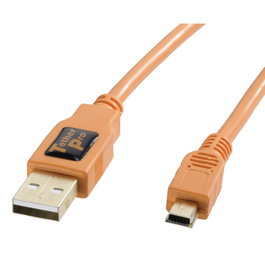Tether Tools TetherPro USB 2.0 A/MiniB 5 Pin 4,6m Naranja