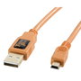 Tether Tools TetherPro USB 2.0 A/MiniB 5 Pin 4,6m Naranja