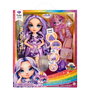 Rainbow High Muñeca LIT0035051120223 Moda con Kit de Slime y Mascota, Morado (Púrpura), Muñeca con Purpurina de 28 cm