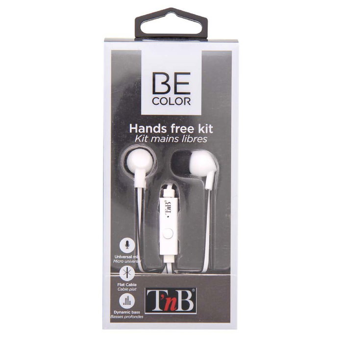 TNB Auriculares BE COLOR con cable jack blanco