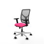PIQUERAS Y CRESPO Silla de oficina Motilla con mecanismo Sincro/Traslack, Rosa y Gris