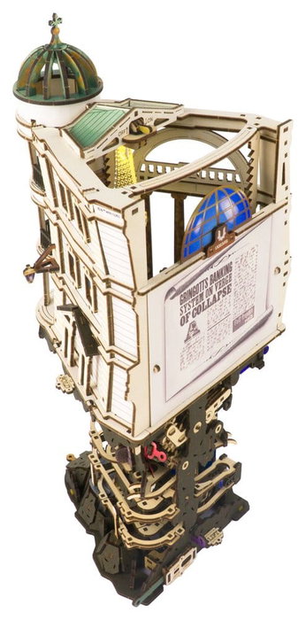 Ugears Harry Potter Maqueta de madera Carrera de Canicas del Banco Mágico Gringotts