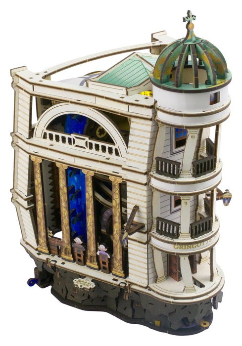 Ugears Harry Potter Maqueta de madera Carrera de Canicas del Banco Mágico Gringotts