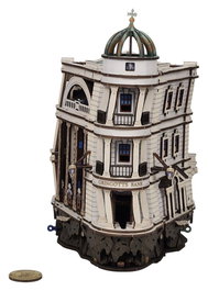 Ugears Harry Potter Maqueta de madera Carrera de Canicas del Banco Mágico Gringotts