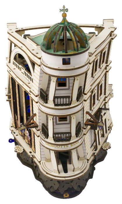 Ugears Harry Potter Maqueta de madera Carrera de Canicas del Banco Mágico Gringotts