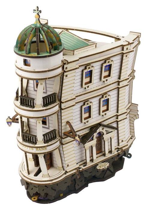 Ugears Harry Potter Maqueta de madera Carrera de Canicas del Banco Mágico Gringotts
