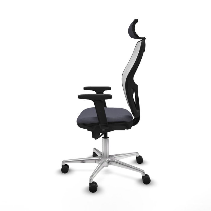 PIQUERAS Y CRESPO Silla de oficina Jorquera con mecanismo Sincro, Gris y Blanco