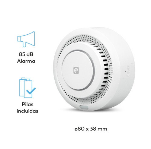Garza 401345C Detector de Humos Smart Wifi con Alarma en Tiempo Real y Fácil Instalación Garza 401345C Detector de Humos Smart Wifi con Alarma en Tiempo Real y Fácil Instalación