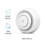 Garza 401345C Detector de Humos Smart Wifi con Alarma en Tiempo Real y Fácil Instalación