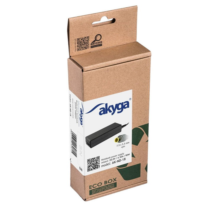AKYGA Alimentador para Portátiles 90W 20V 4,5A