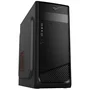 Akyga AK995BK Caja PC Midi Tower Negro, Compatible con ATX/microATX/Mini-ITX, 2 Puertos USB 2.0, Gestión de Cables, Sin Fuente de Alimentación
