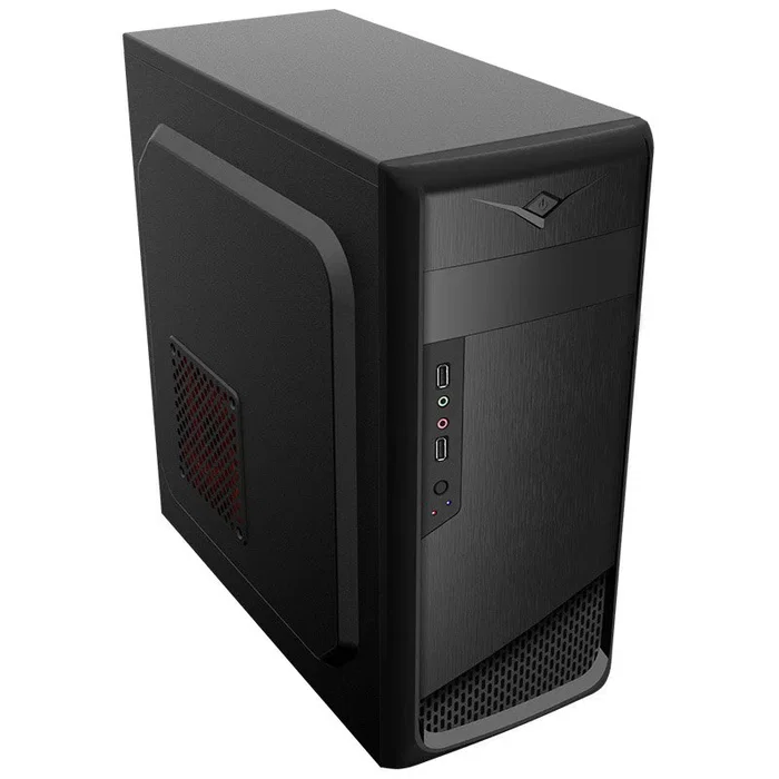 Akyga AK995BK Caja PC Midi Tower Negro, Compatible con ATX/microATX/Mini-ITX, 2 Puertos USB 2.0, Gestión de Cables, Sin Fuente de Alimentación