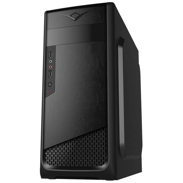 Akyga AK995BK Caja PC Midi Tower Negro, Compatible con ATX/microATX/Mini-ITX, 2 Puertos USB 2.0, Gestión de Cables, Sin Fuente de Alimentación