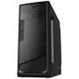Akyga AK995BK Caja PC Midi Tower Negro, Compatible con ATX/microATX/Mini-ITX, 2 Puertos USB 2.0, Gestión de Cables, Sin Fuente de Alimentación