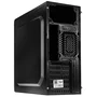Akyga AK995BK Caja PC Midi Tower Negro, Compatible con ATX/microATX/Mini-ITX, 2 Puertos USB 2.0, Gestión de Cables, Sin Fuente de Alimentación
