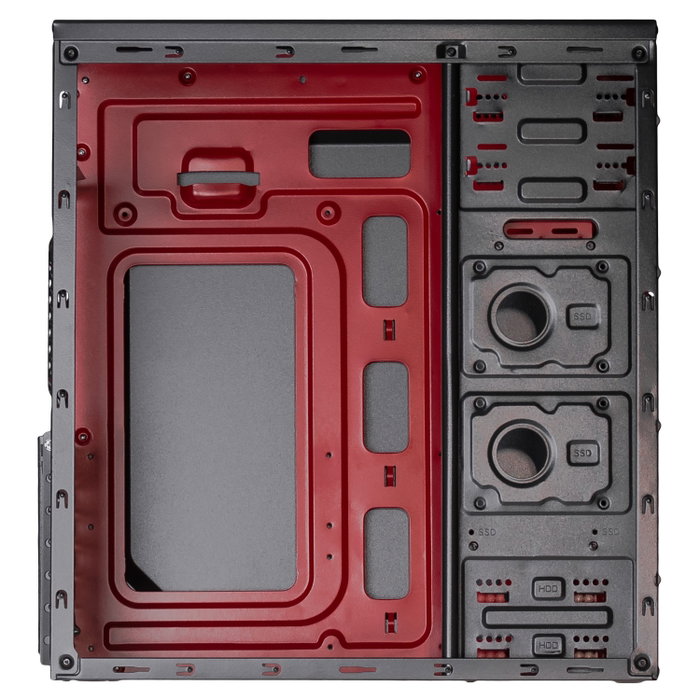 Akyga AK995BK Caja de PC Micro ATX con Frontal 2x USB 2.0, Negra, sin fuente de alimentación