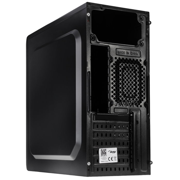 Akyga AK995BK Caja de PC Micro ATX con Frontal 2x USB 2.0, Negra, sin fuente de alimentación