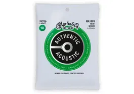 MARTIN Juego Acústica Authentic Silked 12St Bronze 80/20 Extra Light 10-47