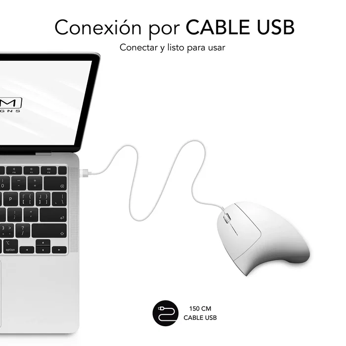 Subblim Glide Vertical Ergo Blanco