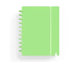 Carchivo Cuaderno Ingeniox Foam A5 80 Hojas Cuadricula Verde Pastel con Goma Elástica