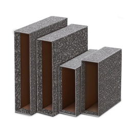 Caja Para Archivador Unisystem Clasico 4º Apaisado 86Mm Gris (Set de 12)