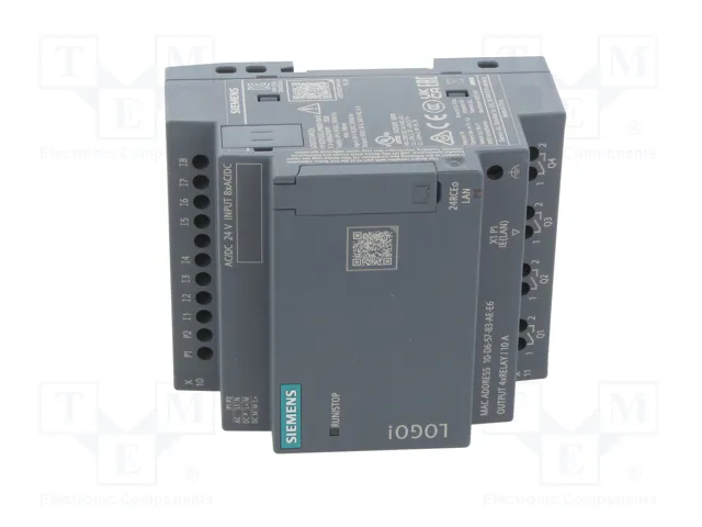 SIEMENS LOGO!9 Relé programable 10A 24V AC/DC SIEMENS LOGO!9 Relé programable 10A 24V AC/DC