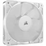 Corsair CO-9050192-WW Ventilador PC RS120 PWM 12 cm (120mm) Blanco 1 Pieza, 420-2100 RPM, 72.8 CFM, Control 4 Pines para Carcasa Ordenador