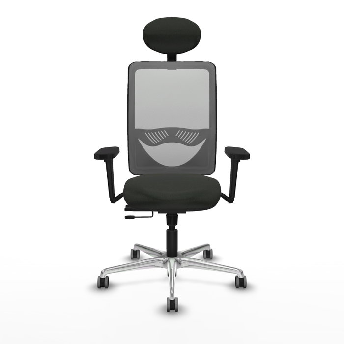 PIQUERAS Y CRESPO Silla de oficina Zulema con Mecanismo Sincro/Traslack, Negro y Gris PIQUERAS Y CRESPO Silla de oficina Zulema con Mecanismo Sincro/Traslack, Negro y Gris