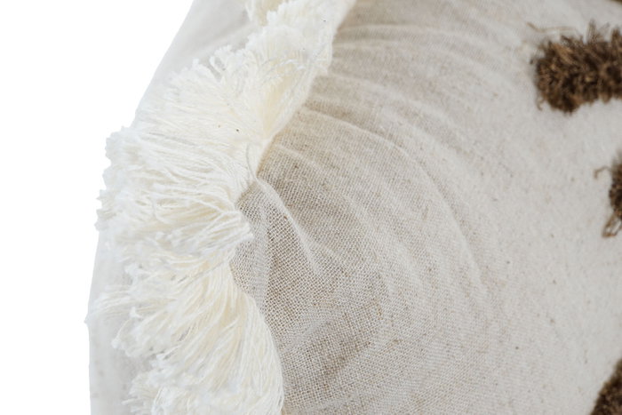 DKD Home Decor Cojín de Algodón con Palmera Bordada, Pack de 2, 45x10x45 cm